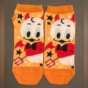 🪿😈⭐️🧦 1 Pair NWOT Disney Devil Donald Duck Ladies Girls Halloween Cartoon Socks